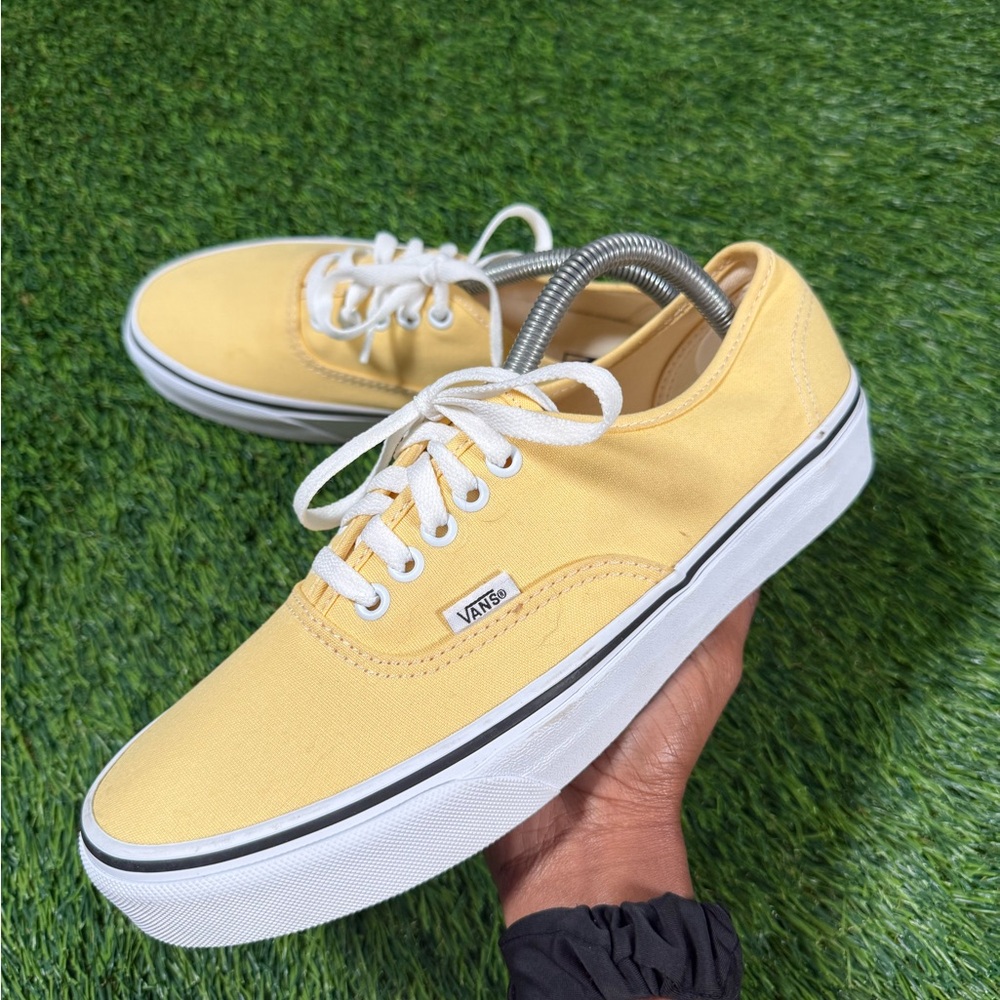 Vans Authentic Flax Yellow/True White Sneakers for women size 10 - Picture 2 of 8